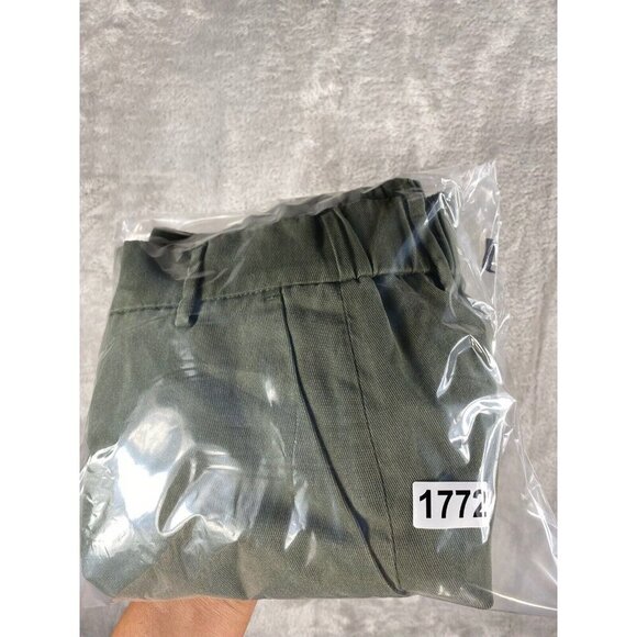Zara Women’s High-Waisted Cargo Joggers - Size M - Olive Green - Picture 12 of 12